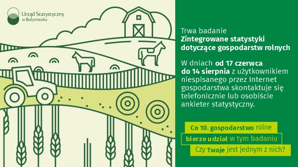 Informacja o wywiadach telefonicznych i osobistych w gospodarstwach rolnych w badaniu Zintegrowane statystyki dotyczące gospodarstw rolnych